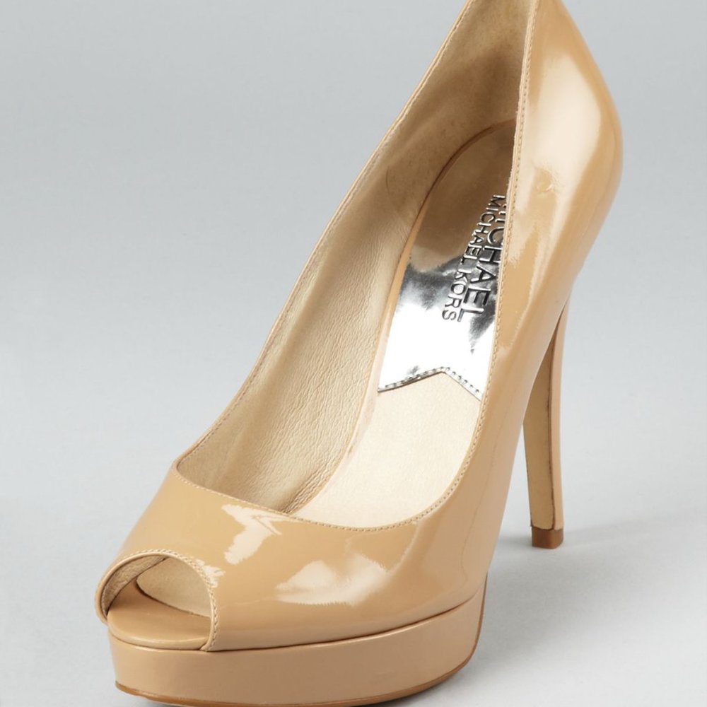 Michael Kors Nude Patent Leather Pump